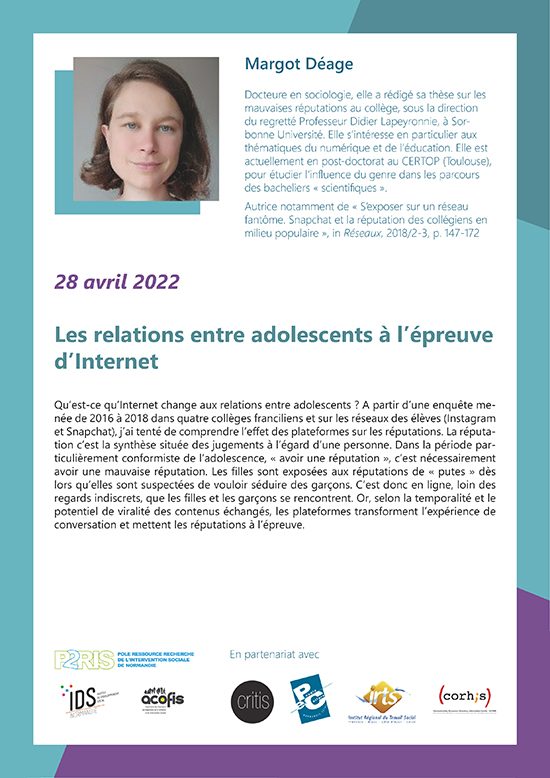 Séminaire P2RIS du 28 avril 2022